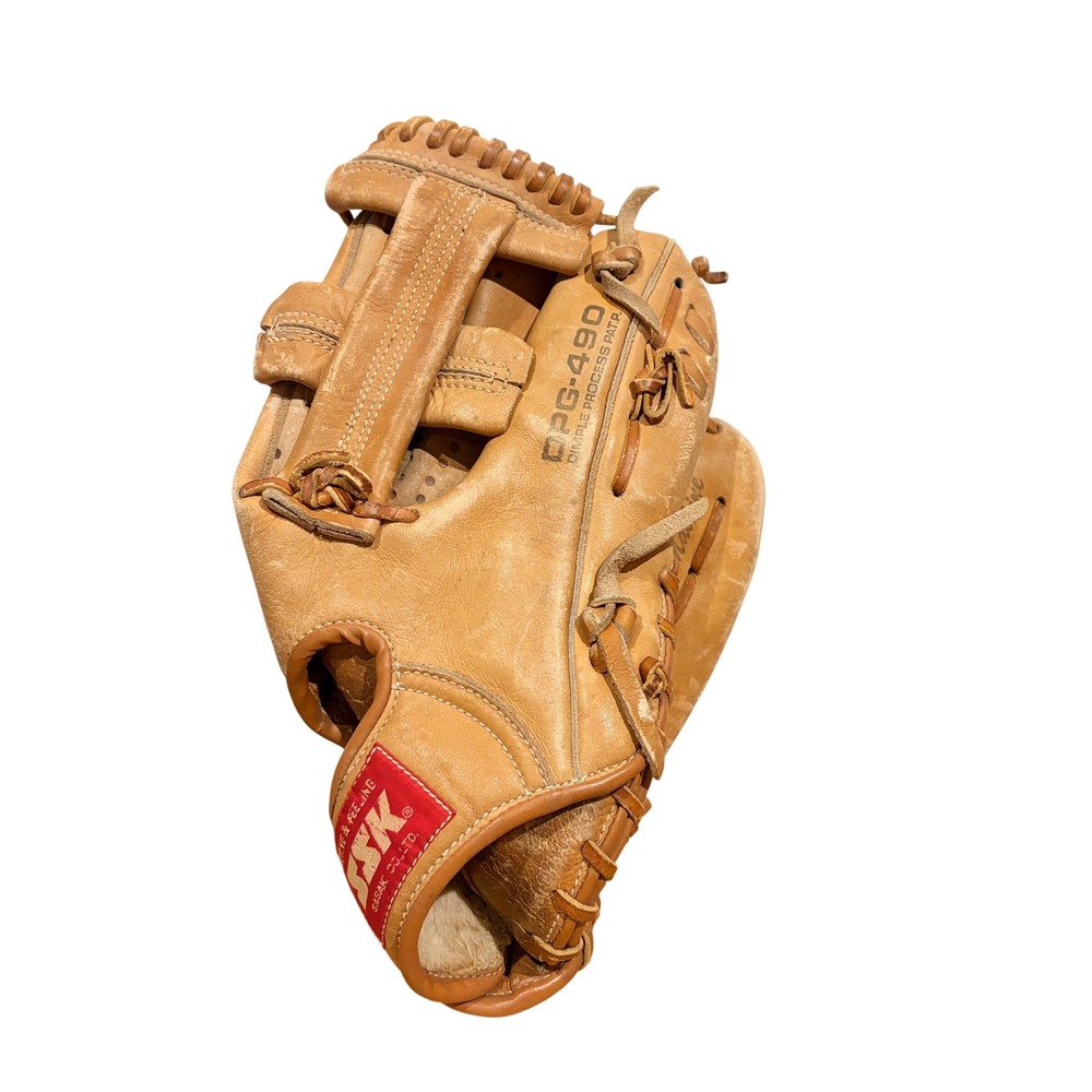 SSK DPG-490 Dimple Process Baseball Glove Tan Leather Right Hand Throw Vintage